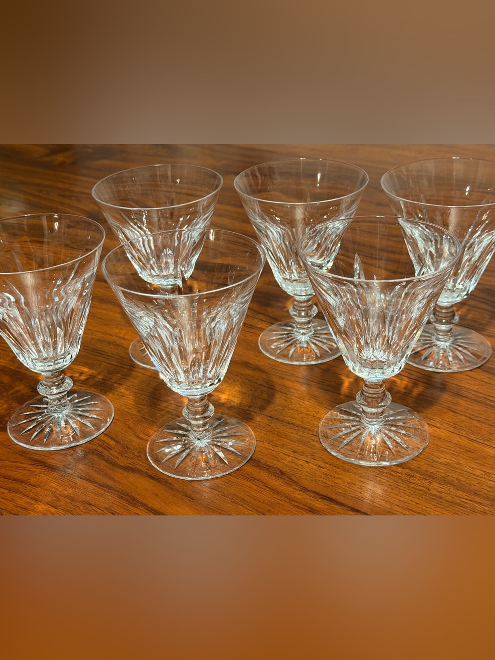 Vintage Waterford Crystal "Eileen" Water Goblets 5-5/8" - Set of 6 - Signed